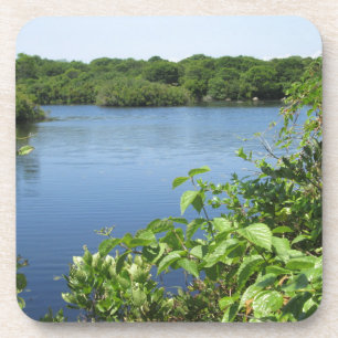 Block Island Fresh Water Pond Bier Onderzetter