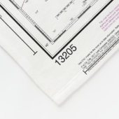 Block Island geluid en benaderingen nautische kaar Fleece Deken (Hoek)