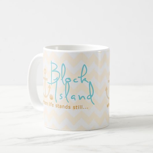 Block Island Gift Mok (Voorkant links)
