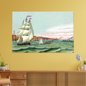 Block Island Grote Ingepakte Canvas Afdruk (Insitu (Woonkamer))