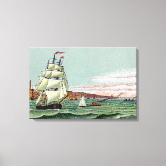 Block Island Kleine Ingepakte Canvas Afdruk (Voorkant)