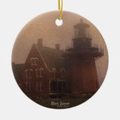 Block Island Lighthouse Keramisch Ornament (Voorkant)