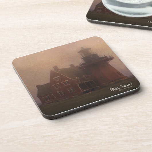 Block Island Lighthouse Onderzetter (Linkerzijde)