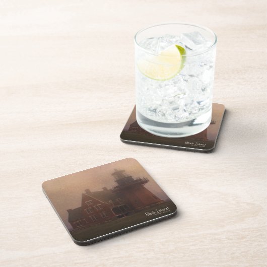 Block Island Lighthouse Onderzetter (Rechterzijde)