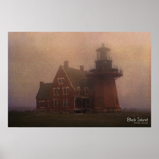 Block Island Lighthouse Poster (Voorkant)