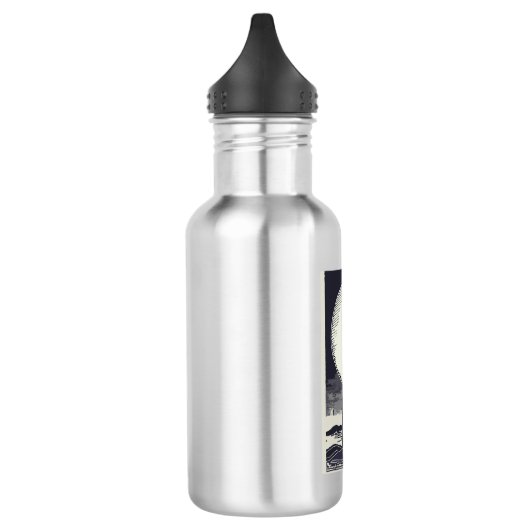 Block Island Lighthouse Rhode Island Maan Waterfles (Links)