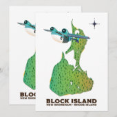 Block Island New Shoreham, Rhode Island (Voorkant / Achterkant)
