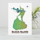Block Island New Shoreham, Rhode Island (Staand voorkant)