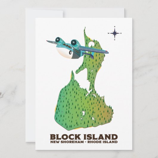 Block Island New Shoreham, Rhode Island (Voorkant)