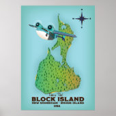 Block Island New Shoreham, Rhode Island Poster (Voorkant)