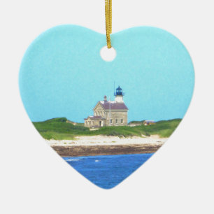 Block Island North Light Keramisch Ornament