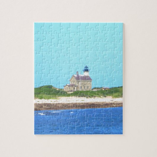 Block Island North Light Legpuzzel (Verticaal)