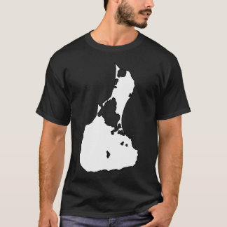 Block Island Outline Rhode T-shirt