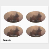 Block Island Ovale Sticker (Vel)