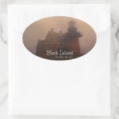 Block Island Ovale Sticker (Tas)