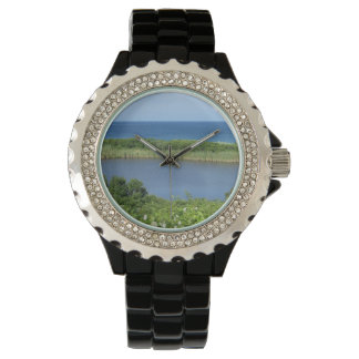 Block Island Pond 1 Horloge