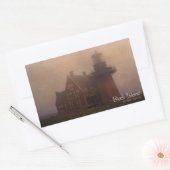 Block Island Rechthoekige Sticker (Envelop)