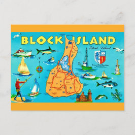 Block Island Rhode Island Ansichtkaart Briefkaart
