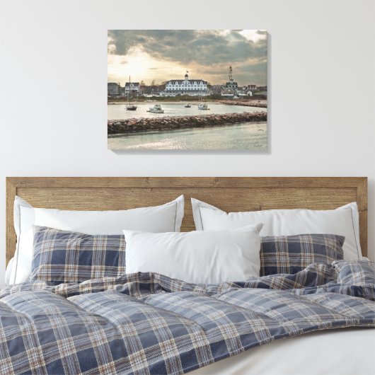 Block Island, Rhode Island Canvas Afdruk (Insitu (Slaapkamer))