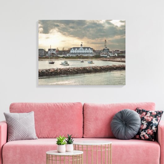 Block Island, Rhode Island Canvas Afdruk (Insitu (Woonkamer))