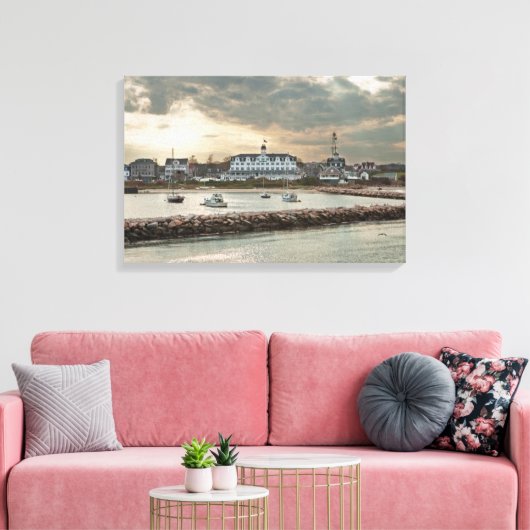 Block Island, Rhode Island Canvas Afdruk (Insitu (Woonkamer))