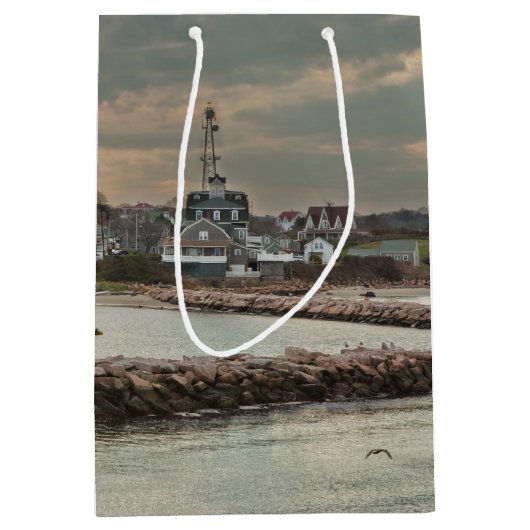 Block Island, Rhode Island Medium Cadeauzakje (Voorkant)