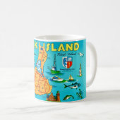 Block Island Rhode Island Mug Koffiemok (Voorkant rechts)