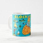 Block Island Rhode Island Mug Koffiemok (Voorkant links)