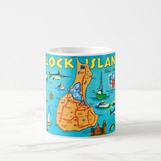Block Island Rhode Island Mug Koffiemok (Center)