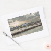 Block Island, Rhode Island Rechthoekige Sticker (Envelop)