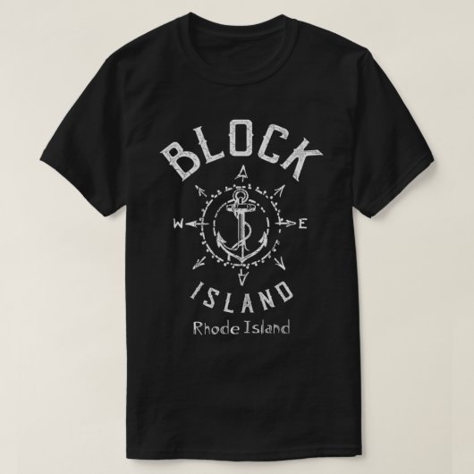 Block Island Rhode Island T-shirt (Design voorkant)
