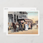 Block Island, Rhode Island, Trolley Uitzicht Vinta Briefkaart (Voorkant / Achterkant)