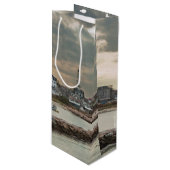 Block Island, Rhode Island Wijn Cadeautas (Voorkant Gekanteld)