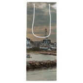 Block Island, Rhode Island Wijn Cadeautas (Voorkant)