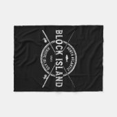 Block Island Ri  gekruiste Visten Fleece Deken (Voorkant (Horizontaal))