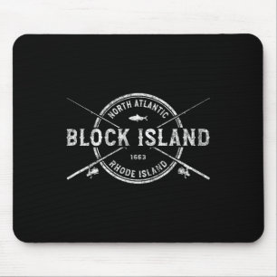Block Island Ri gekruiste Visten Muismat