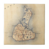  Block Island RI Map (1899) Tegeltje (Voorkant)