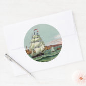 Block Island Round Sticker (Envelop)