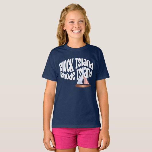 Block Island Sailing T-shirt (Voorkant volledig)