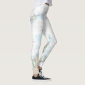 Block Island Sound en Gardiners Bay Grafiek Leggings (Rechts)