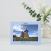 Block Island Southeast Light Ansichtkaart Briefkaart (Staand voorkant)
