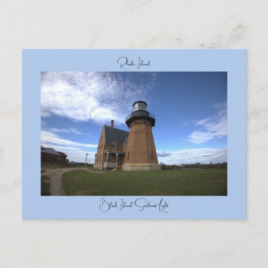 Block Island Southeast Light Ansichtkaart Briefkaart (Voorkant)
