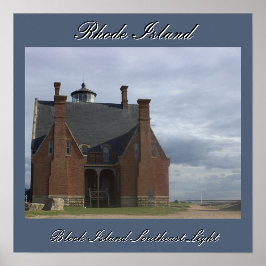 Block Island Southeast Light Poster (Voorkant)