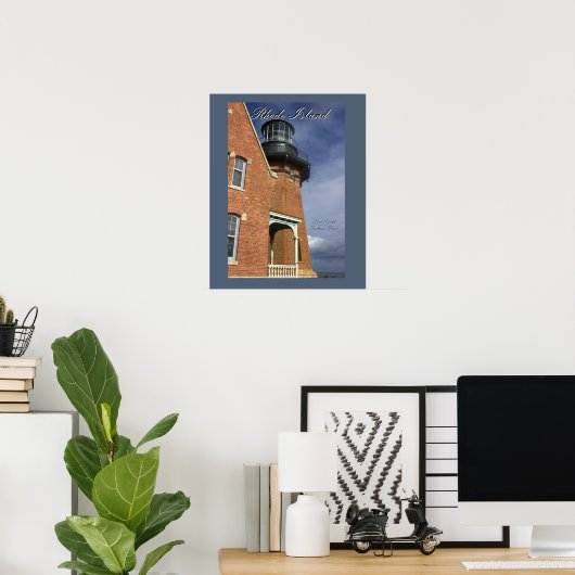 Block Island Southeast Light Poster (Thuiskantoor)