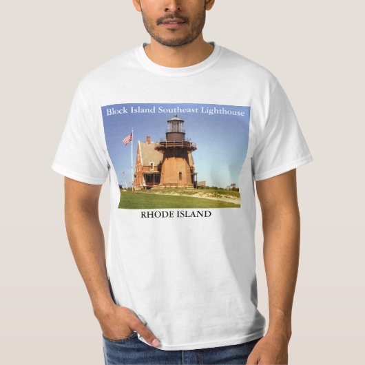 Block Island Southeast Lighthouse, RI T-Shirt (Voorkant)