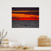 Block Island Sunset Ocean Poster (Keuken)