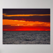 Block Island Sunset Ocean Poster (Voorkant)