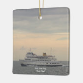 Block Island-veerboot Rhode Island-sieraad Keramisch Ornament (Links)