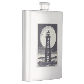 Block Island Vuurtoren Rhode Island Moon Flacon (Rechts)