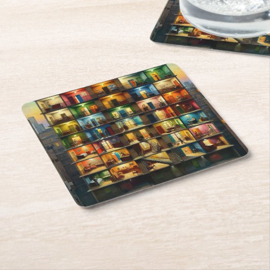 Block Kartonnen Onderzetters (Schuin)